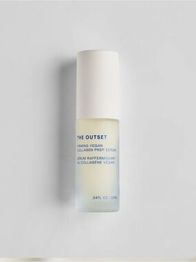 The Outset Firming Vegan Collagen Prep Serum — White Bottle